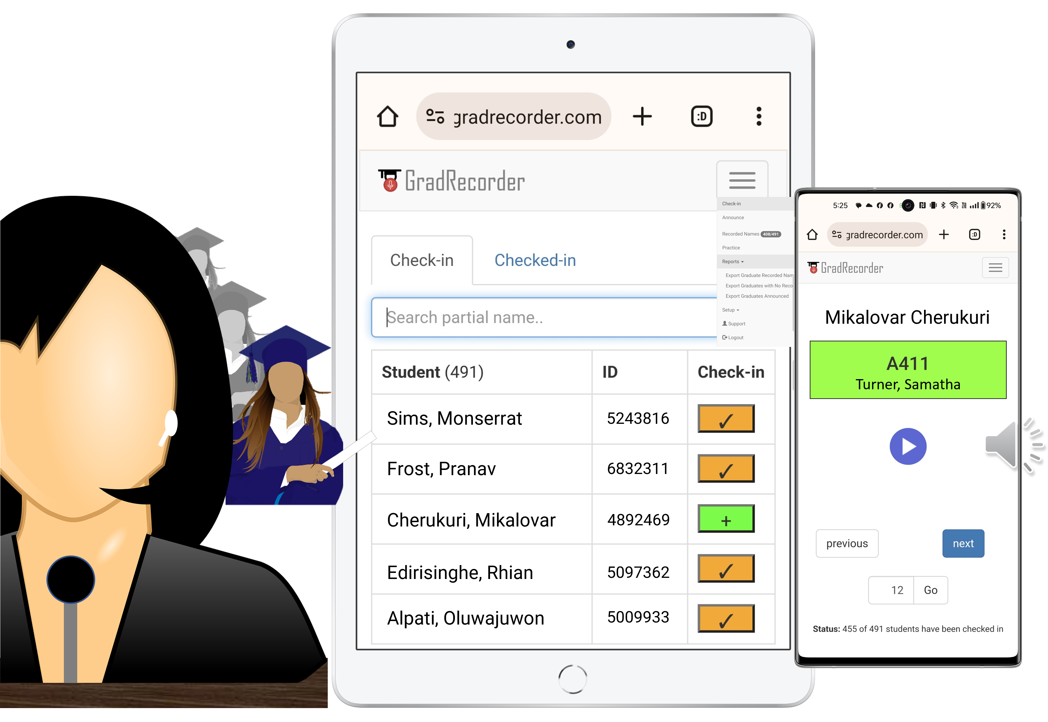 Grad Recorder Screenshot